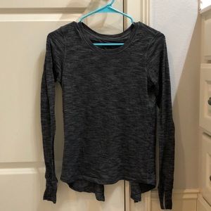 lulu lemon gray long sleeve top!
